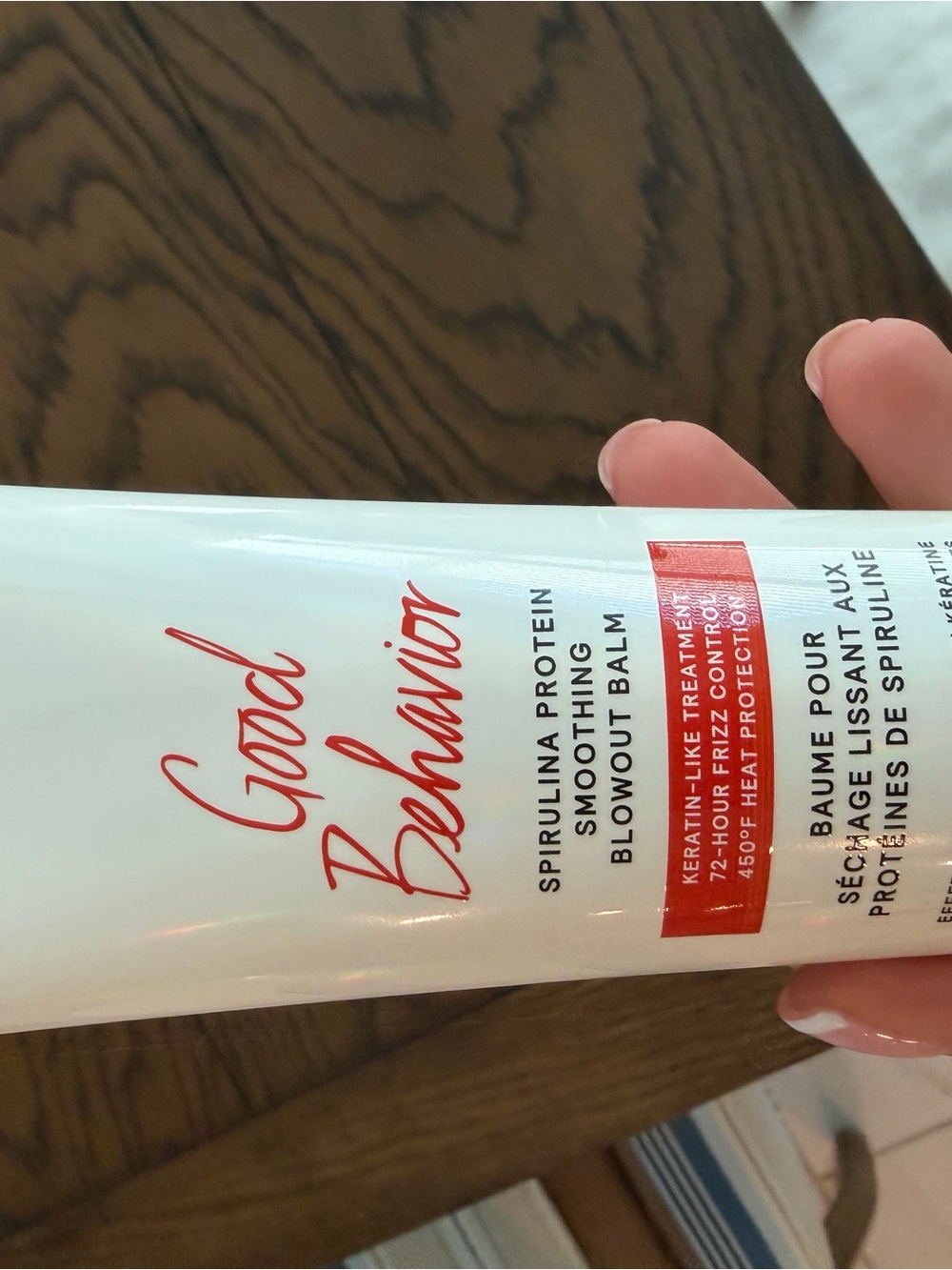 Good Behavior Spirulina Protein Smoothing Blowout Balm - White